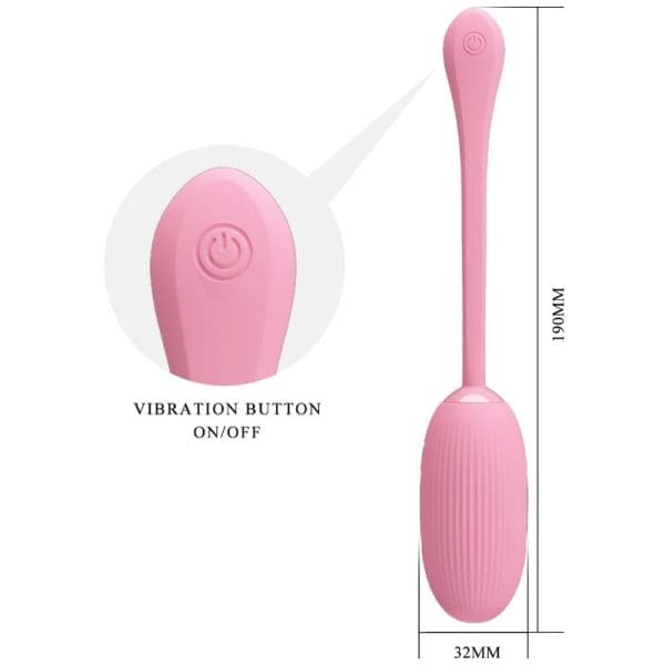 PRETTY LOVE - DOREEN PINK RECHARGEABLE VIBRATING EGG 5